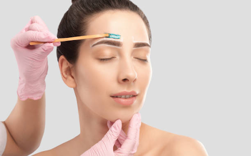 what step follows tweezing during an eyebrow tweezing service